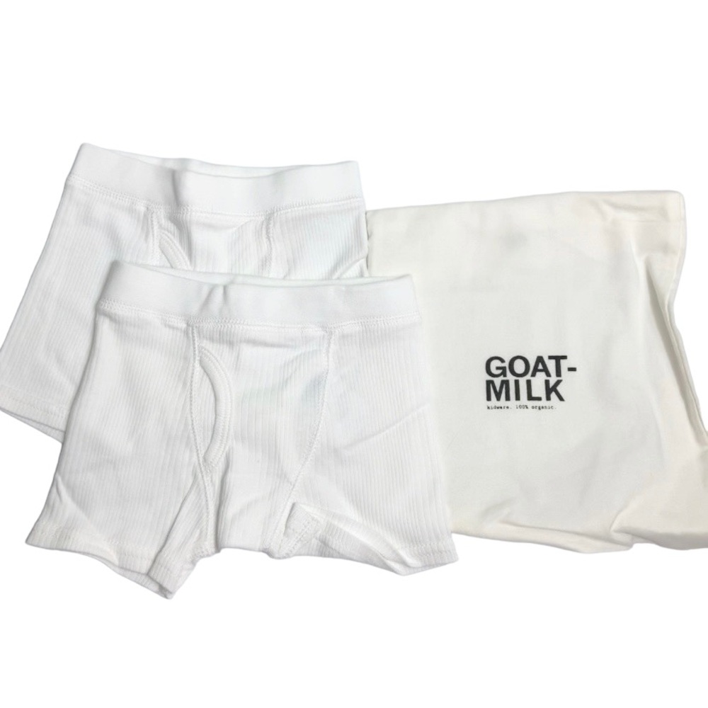 NEW! 100% Organic Cotton Goat Milk Boxers